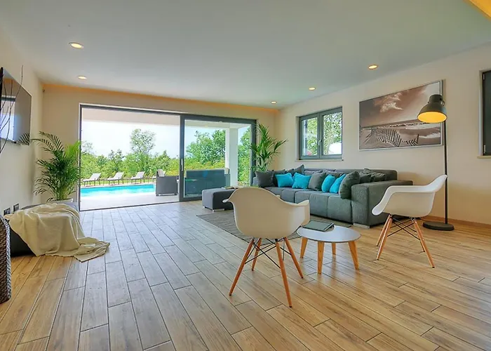 Onyx For 12 People Near Porec With 65 Private Pool And Jacuzzi Villa Visnjan